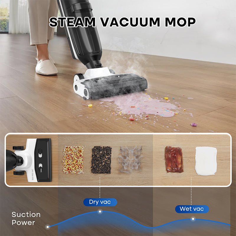 4-in-1 Steam & Self-Cleaning Wet/Dry Vacuum